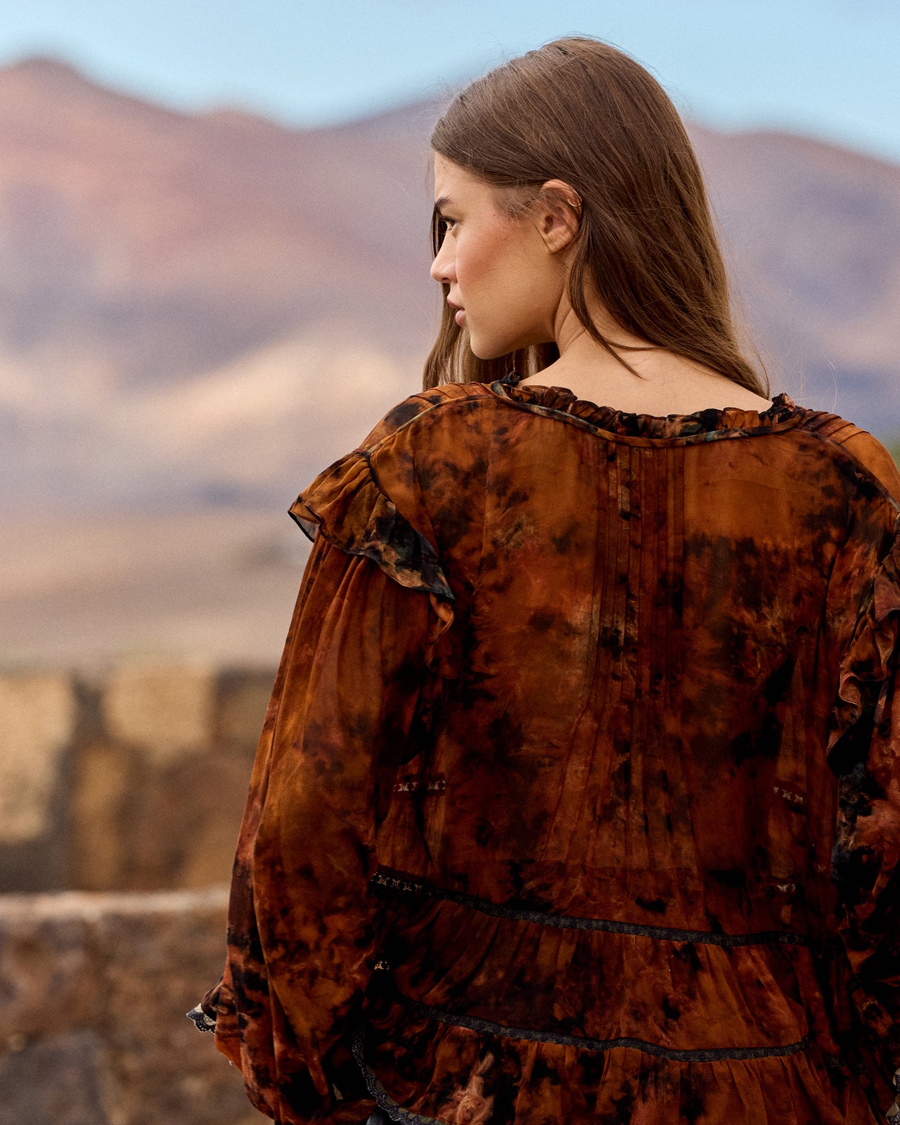 Llaollao Blouse -  Red - Image 6