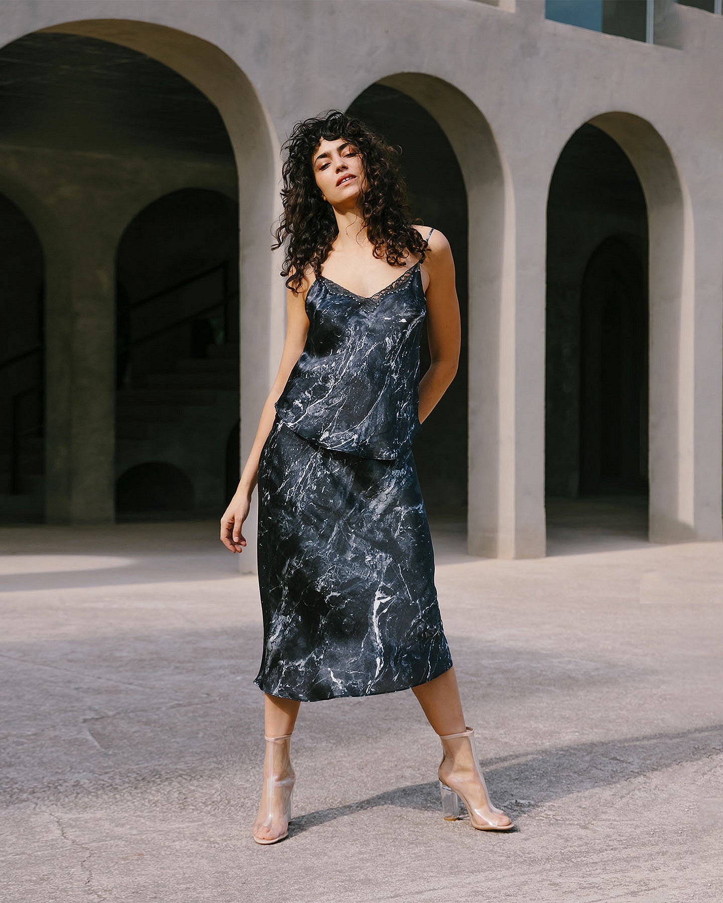 Top Solene  Marbre noir | Mes Demoiselles Paris