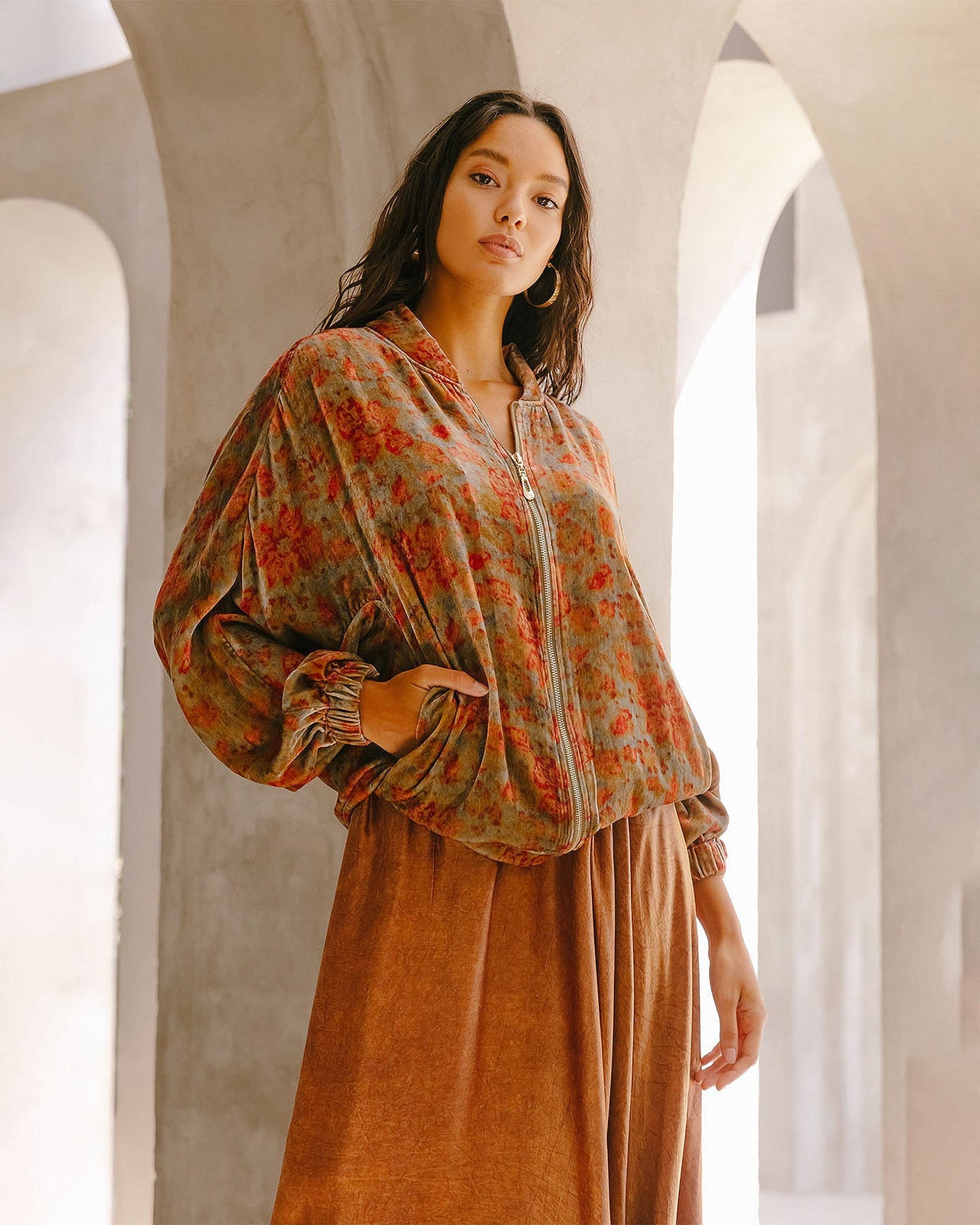 Veste Bernie  Imprimé fleurie | Mes Demoiselles Paris - Image 1