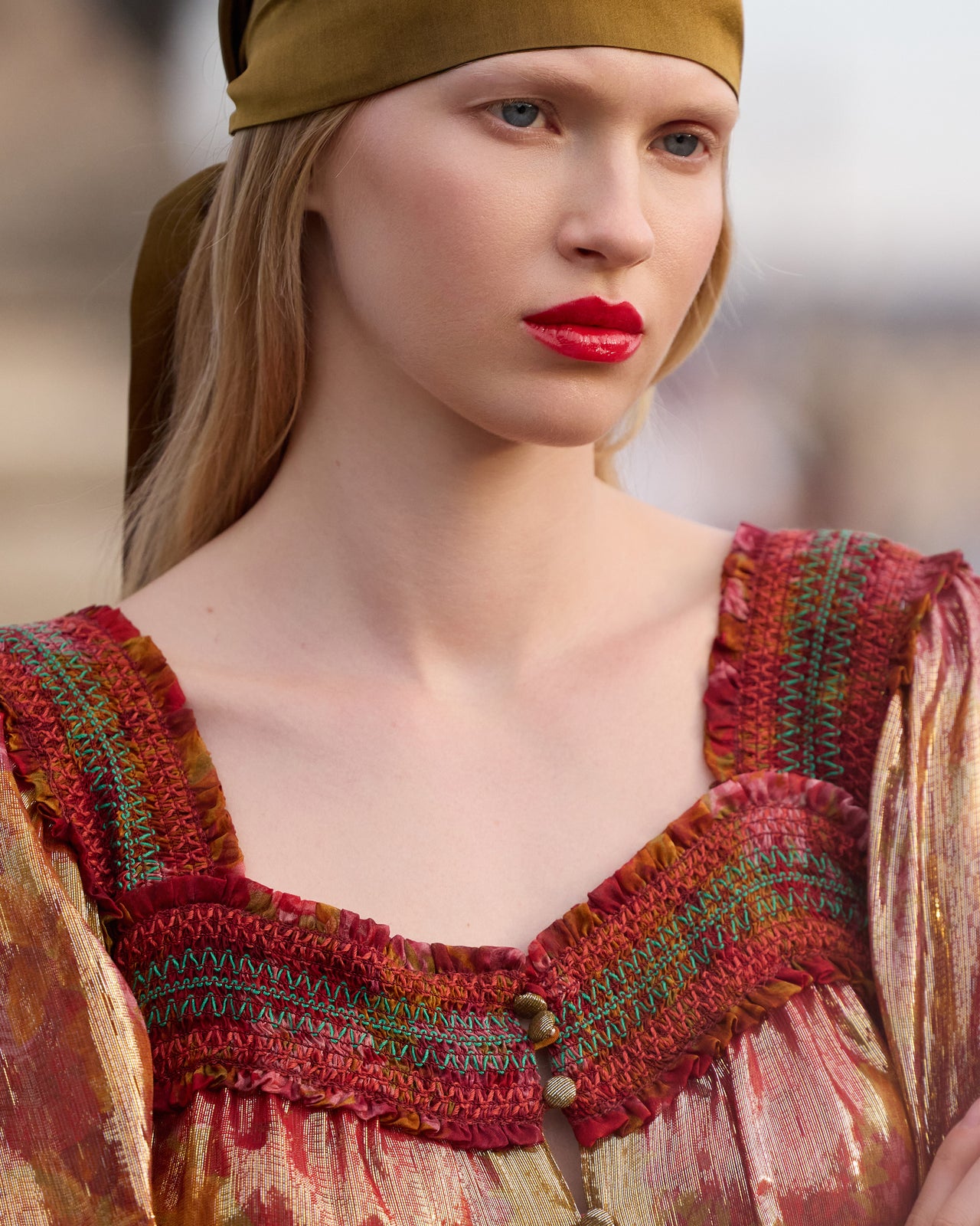 Blouse Wiwi - Rouge - Image 4