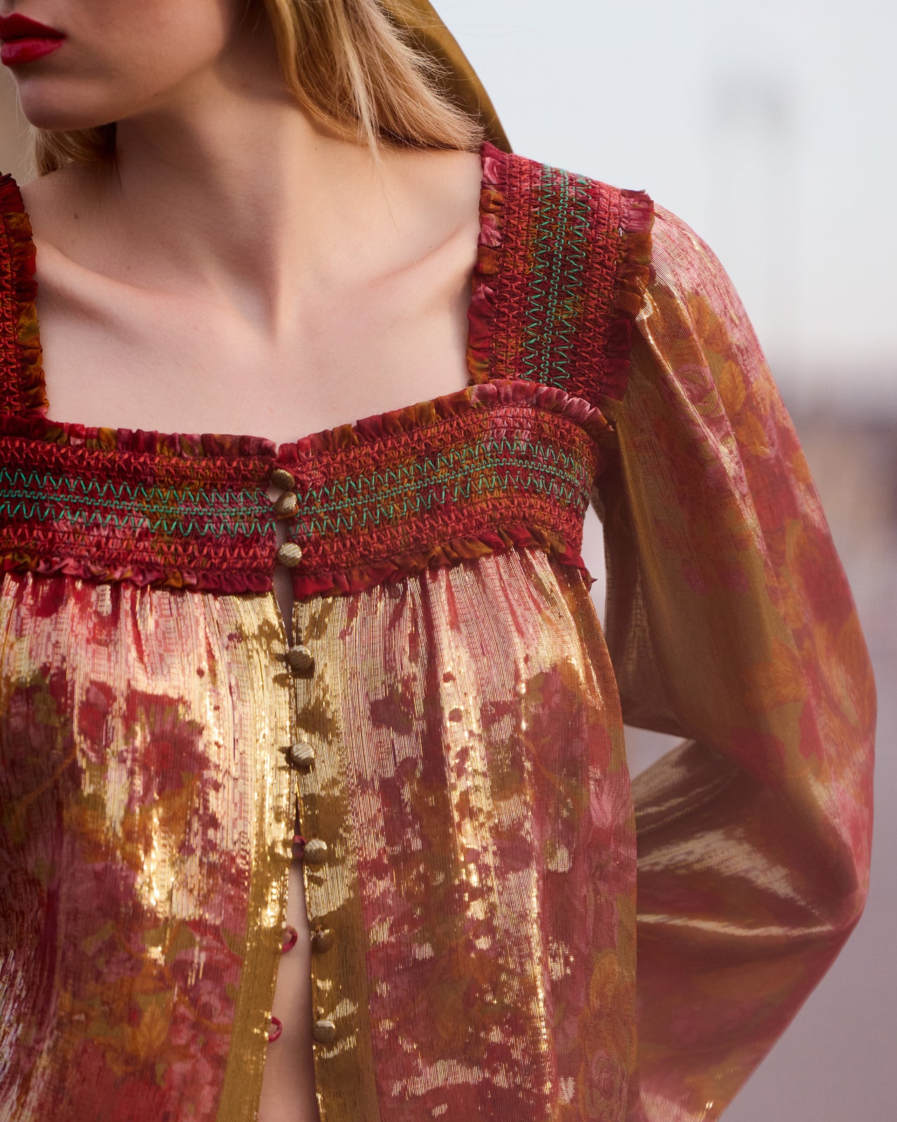 Blouse Wiwi - Rouge - Image 5
