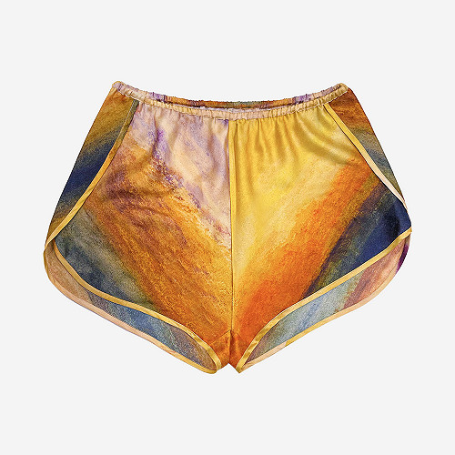 Shorts Parsons Mes Demoiselles color Sunset print