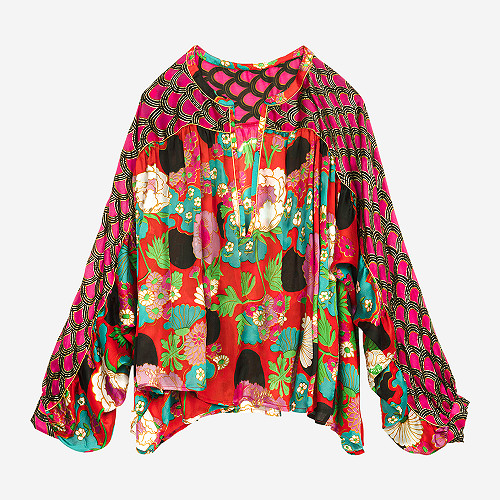 Blouse Huka Mes Demoiselles color Flower print