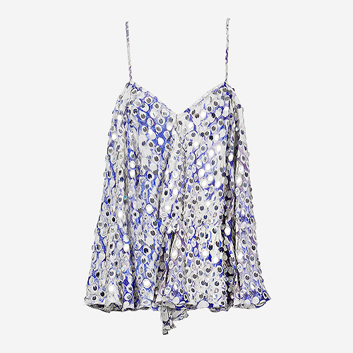 Top Danou Mes Demoiselles color Blue