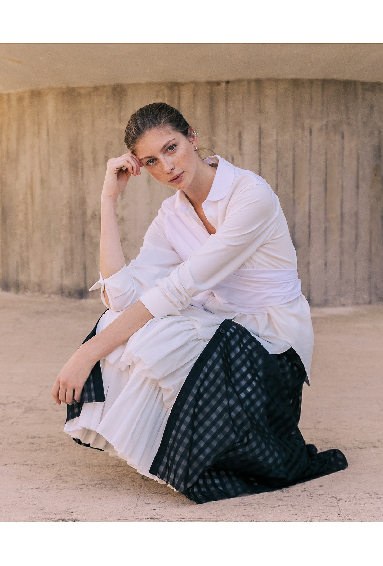 Skirt Conday Black / Ecru | Mes Demoiselles Paris Skirt Conday Black / Ecru | Mes Demoiselles Paris