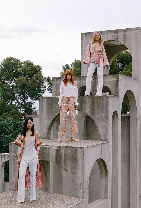 Kimono New Anahata Mes Demoiselles color Pink print