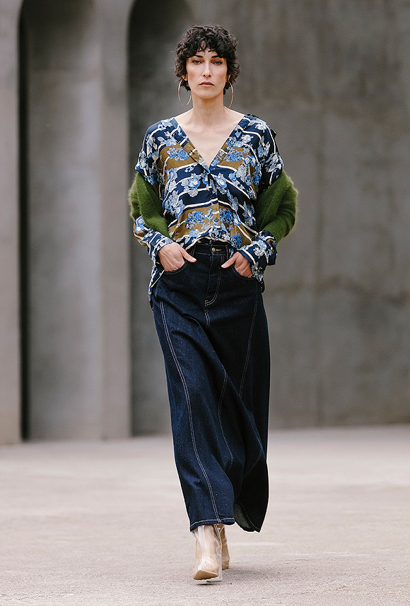 Shirt Bouvardia Mes Demoiselles color Print blue